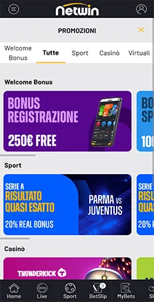 netwin bonus e promozioni
